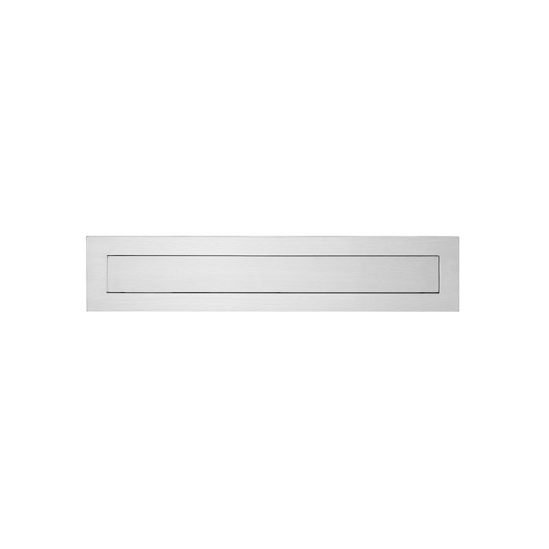 PLACA BUZON C/MUELLE 370X80MM INOX ZITRO