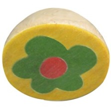 POMO MARQUETERIA FLOR FONDO AMARILLO MAR