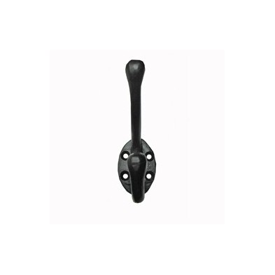 PERCHA DOBLE ALTA HIERRO NEGRO PASCU
