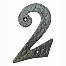 NUMERO 2 HIERRO NEGRO 10 CM SP PASCU