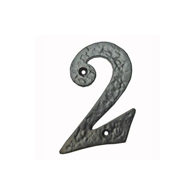 NUMERO 2 HIERRO NEGRO 10 CM SP PASCU