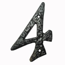 NUMERO 4 HIERRO NEGRO 10 CM PASCU
