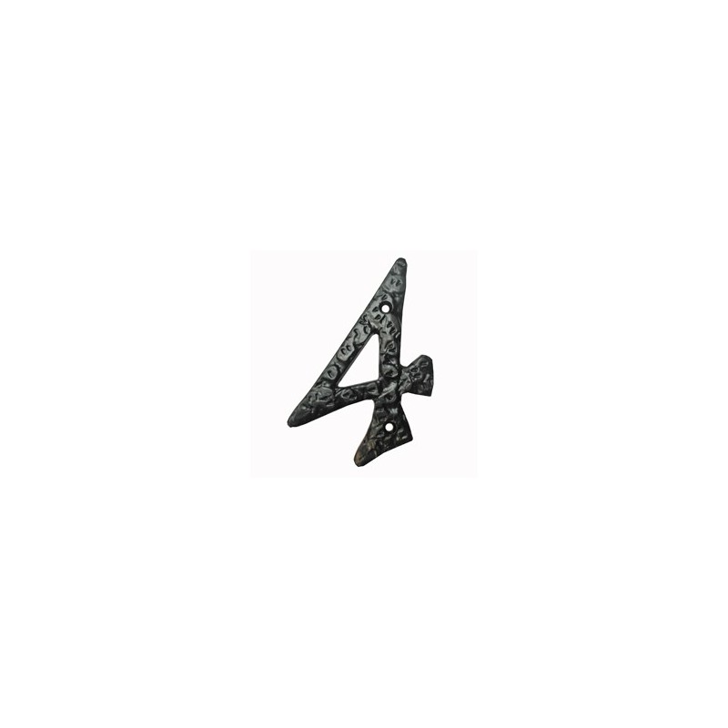 NUMERO 4 HIERRO NEGRO 10 CM PASCU