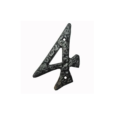 NUMERO 4 HIERRO NEGRO 10 CM PASCU