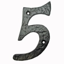 NUMERO 5 HIERRO NEGRO 10 CM SP PASCU
