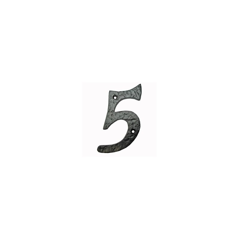 NUMERO 5 HIERRO NEGRO 10 CM SP PASCU
