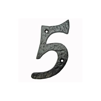NUMERO 5 HIERRO NEGRO 10 CM SP PASCU