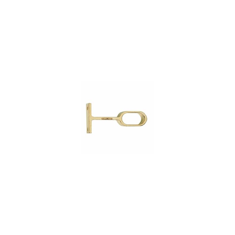 SOPORTE OVAL CENTRAL PLATA 30X16 MAESTRO