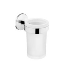 PORTACEPILLOS PARED CROMO DUO ROUND BATH