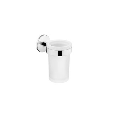 PORTACEPILLOS PARED CROMO DUO ROUND BATH