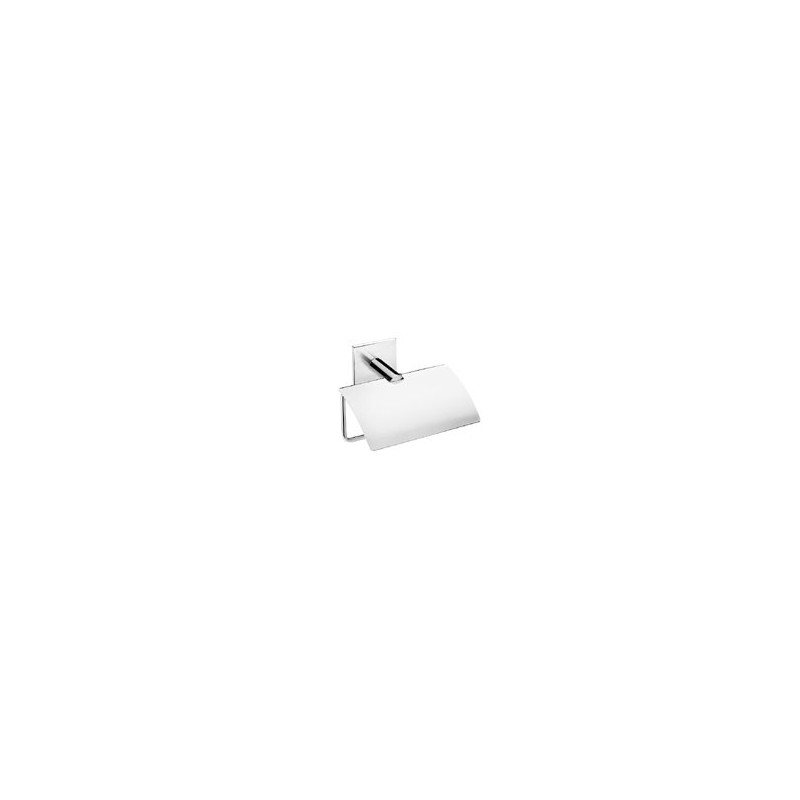 PORTARROLLO C/TAPA CROMO DUO SQUARE BATH