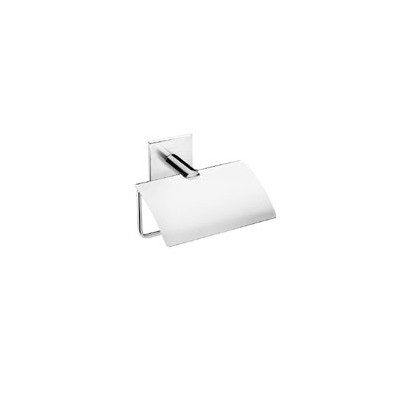 PORTARROLLO C/TAPA CROMO DUO SQUARE BATH