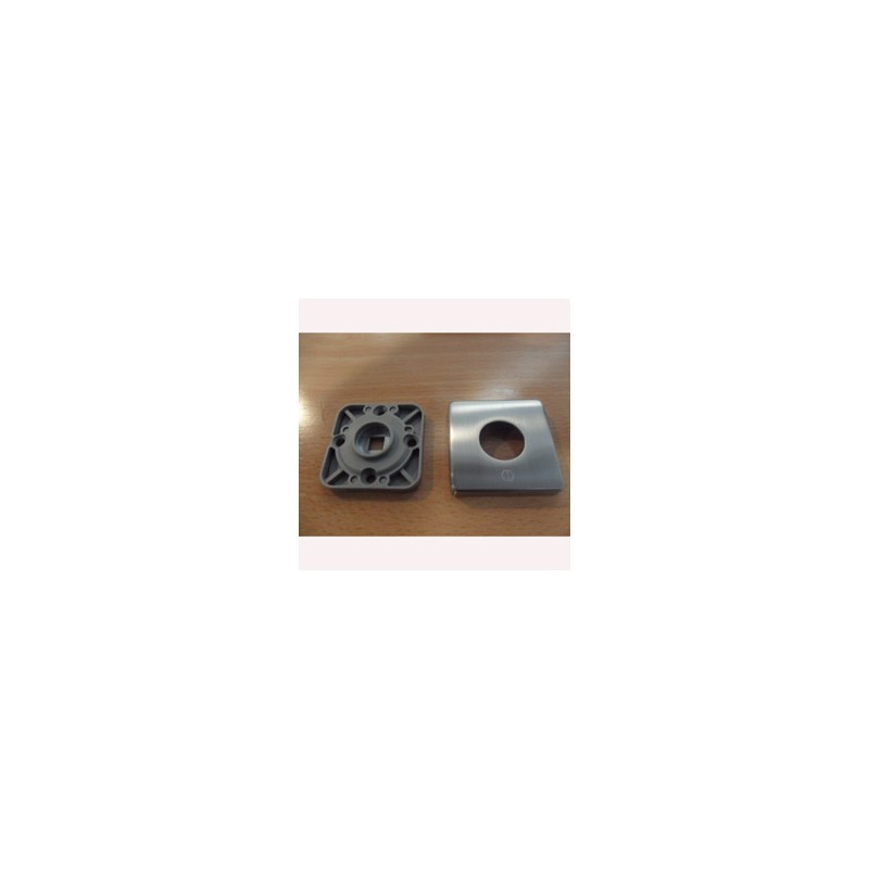 ROSETA CUADRADA MUELLE INOX F-69 HOP