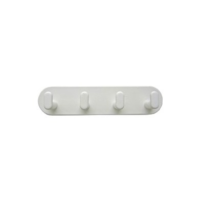 PERCHERO 4 GANCHOS PLASTICO BLANCO OUT
