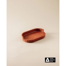 JABONERA ENCIMERA TERRACOTA TEXTURIZADO